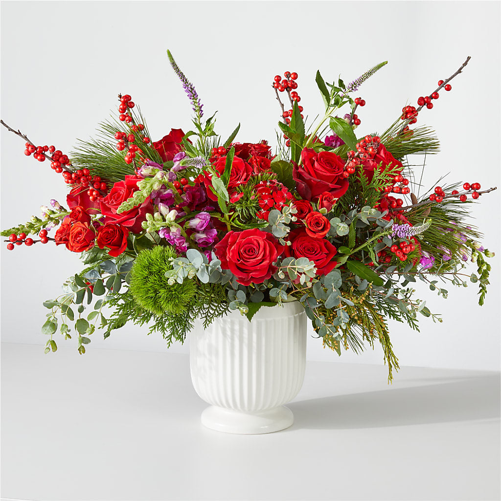 Big Red Bow Bouquet – LA DEANNE'S FLORIST, Cuthbert GA