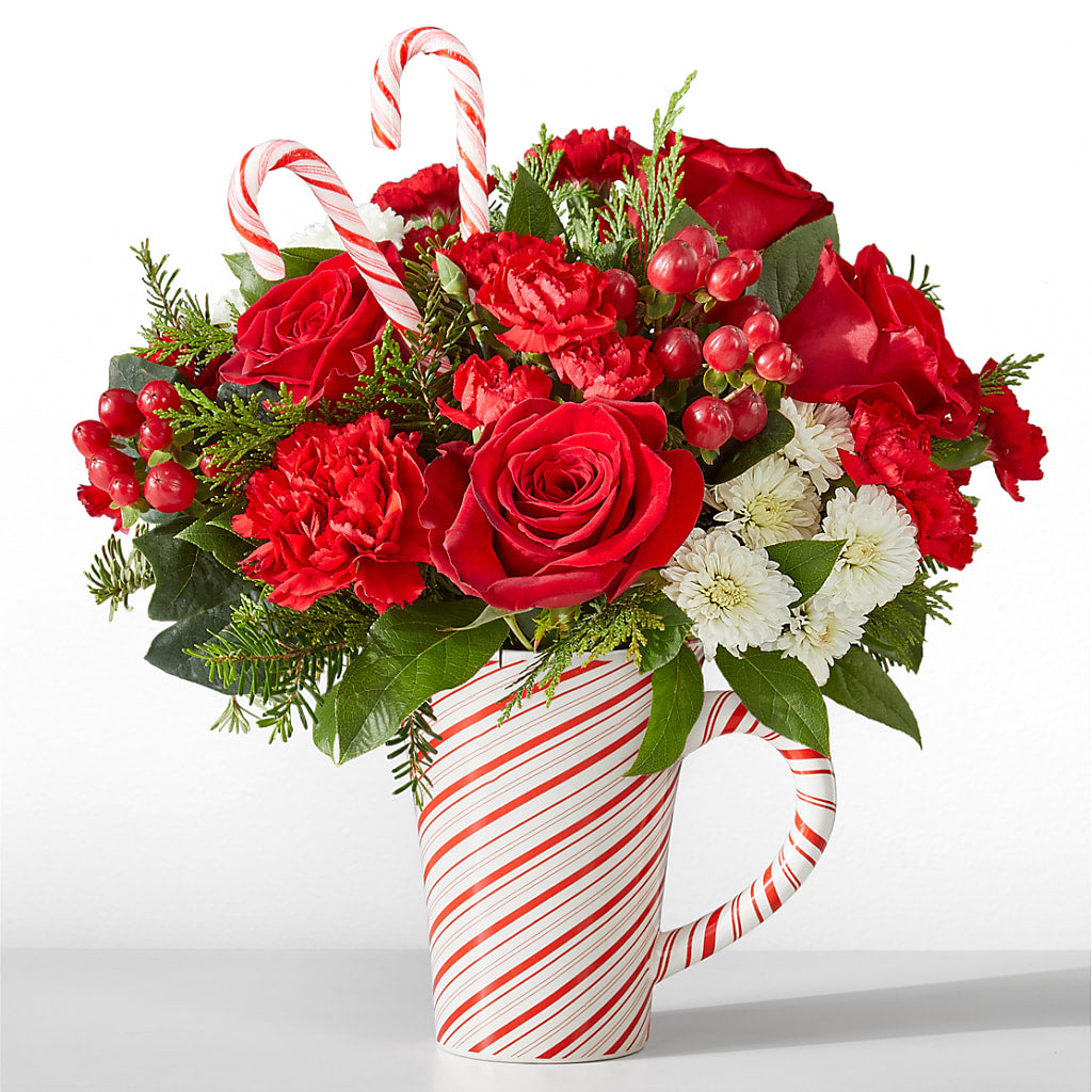 Peppermint Swirl Mug – LA DEANNE'S FLORIST, Cuthbert GA