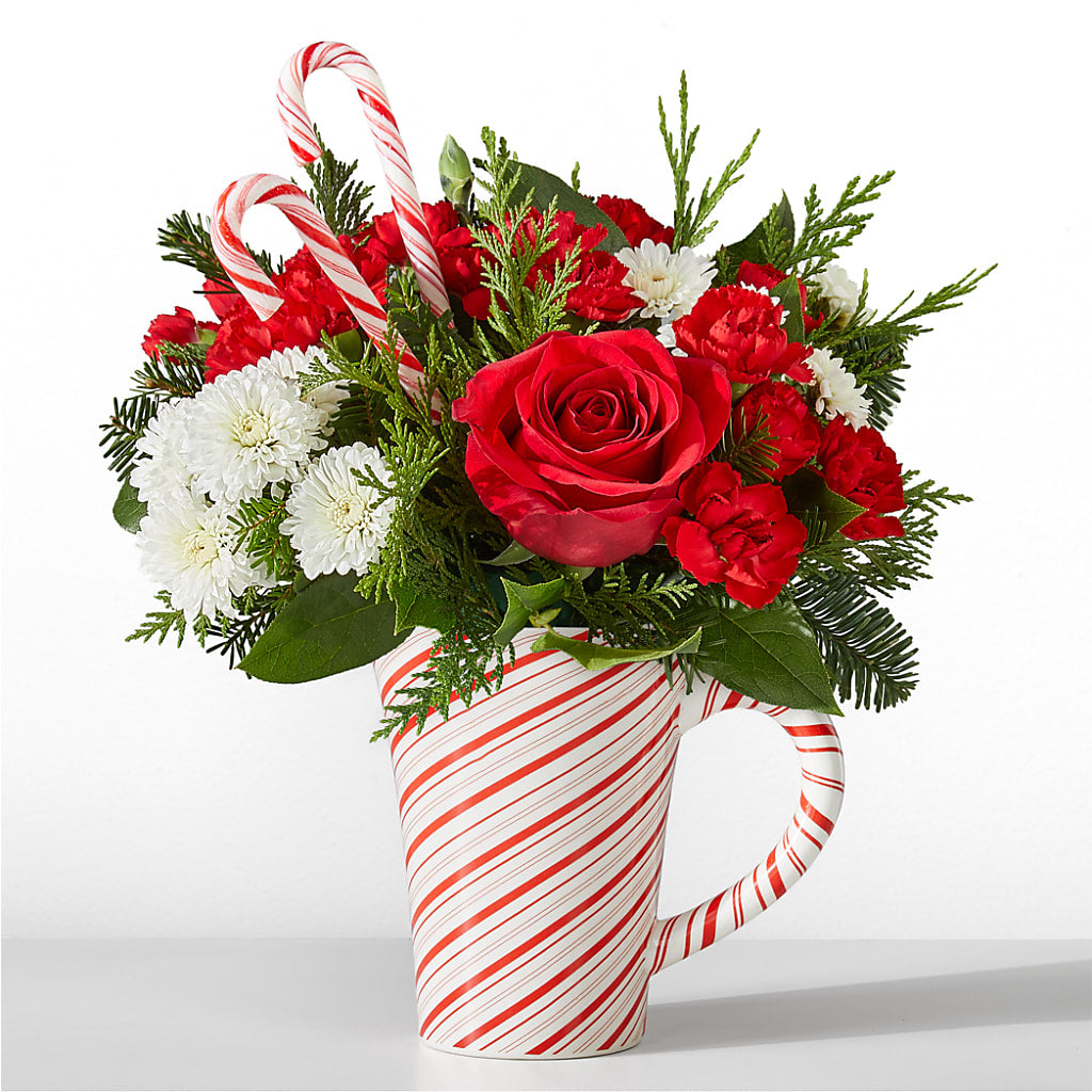 Peppermint Swirl Mug – LA DEANNE'S FLORIST, Cuthbert GA