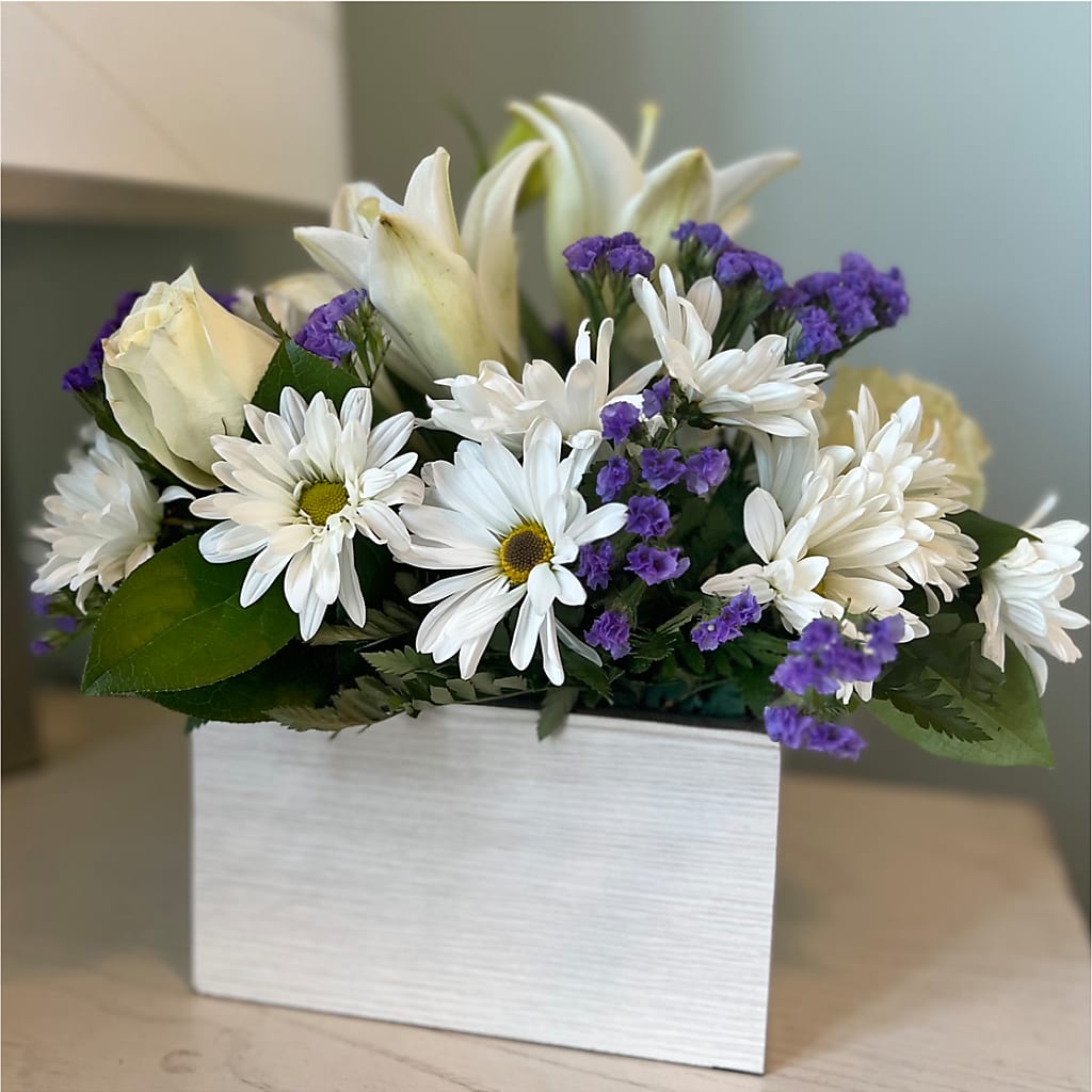 Beyond Blue Box Bouquet – LA DEANNE'S FLORIST, Cuthbert GA