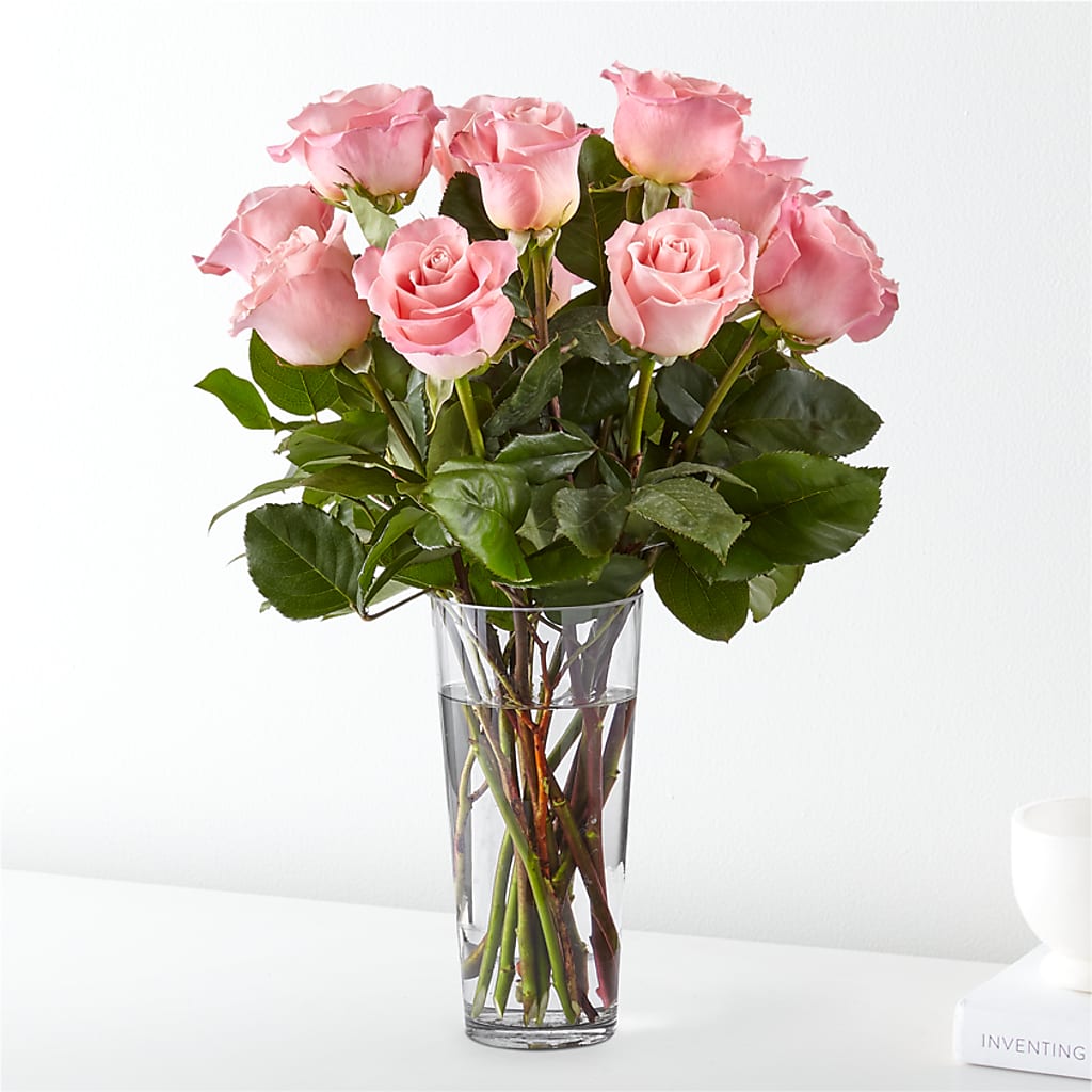 Long Stem Pink Rose Bouquet – LA DEANNE'S FLORIST, Cuthbert GA