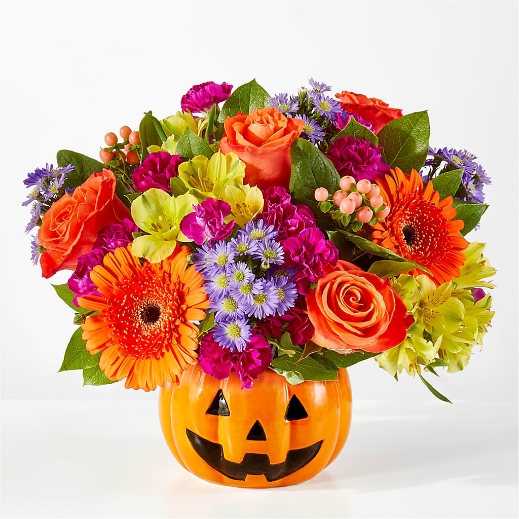 Tricks & Treats Pumpkin – LA DEANNE'S FLORIST, Cuthbert GA