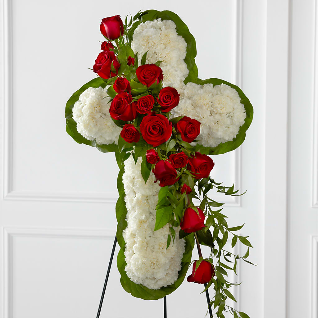 Floral Cross Easel – LA DEANNE'S FLORIST, Cuthbert GA