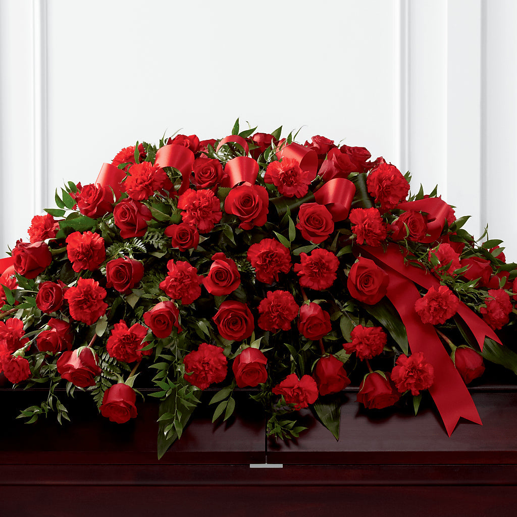 Tribute of Life Casket Spray – LA DEANNE'S FLORIST, Cuthbert GA