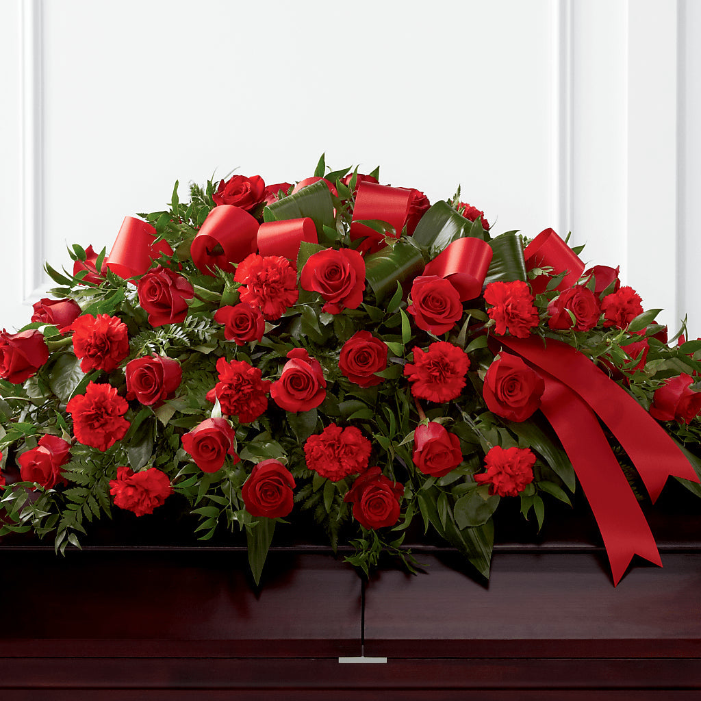 Tribute of Life Casket Spray – LA DEANNE'S FLORIST, Cuthbert GA