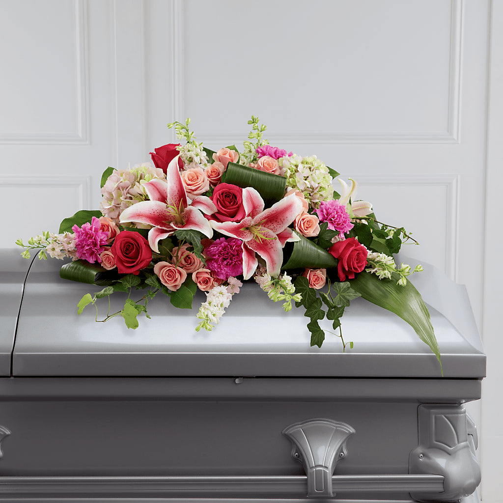 Splendid Grace Casket Spray – LA DEANNE'S FLORIST, Cuthbert GA