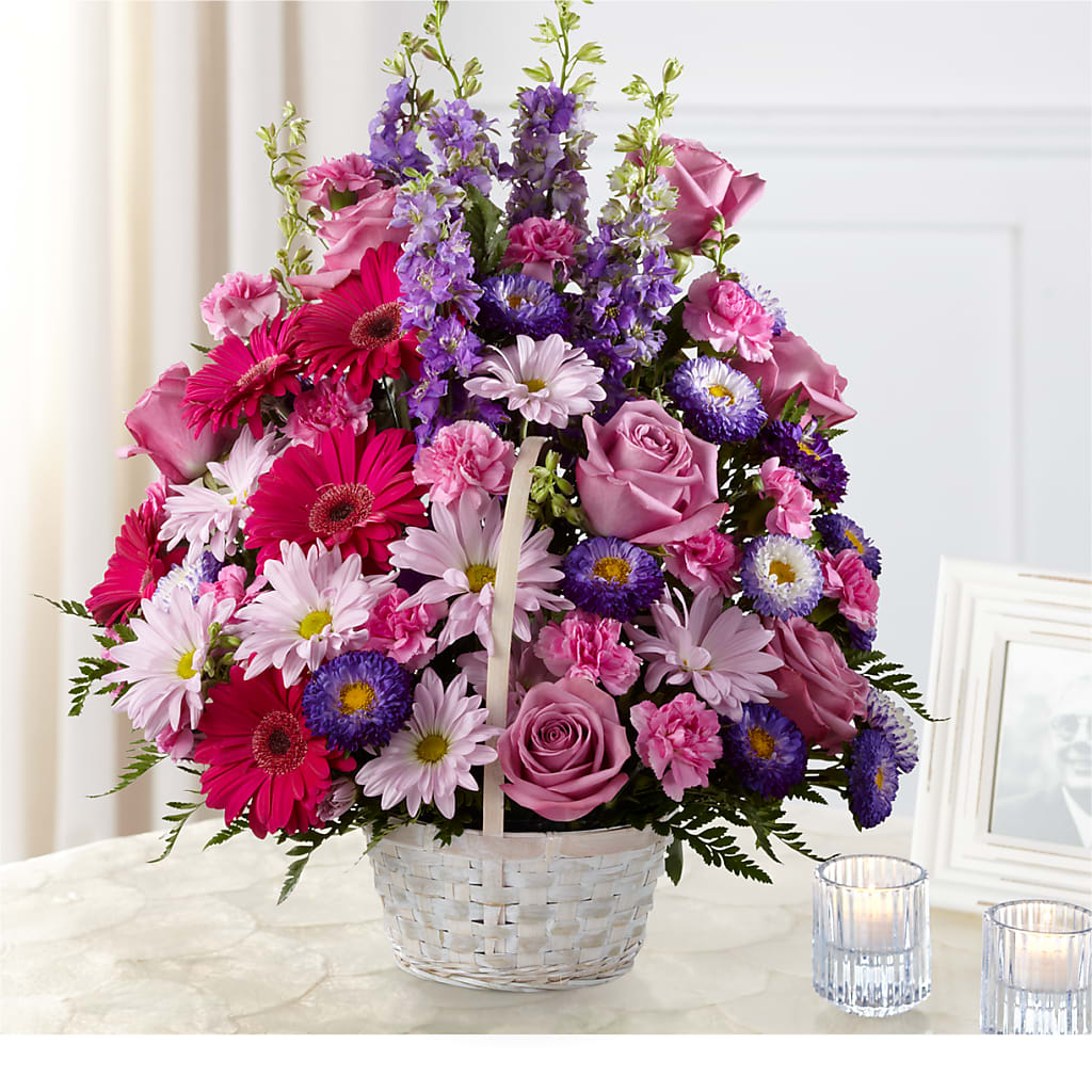Pastel Peace Basket – LA DEANNE'S FLORIST, Cuthbert GA
