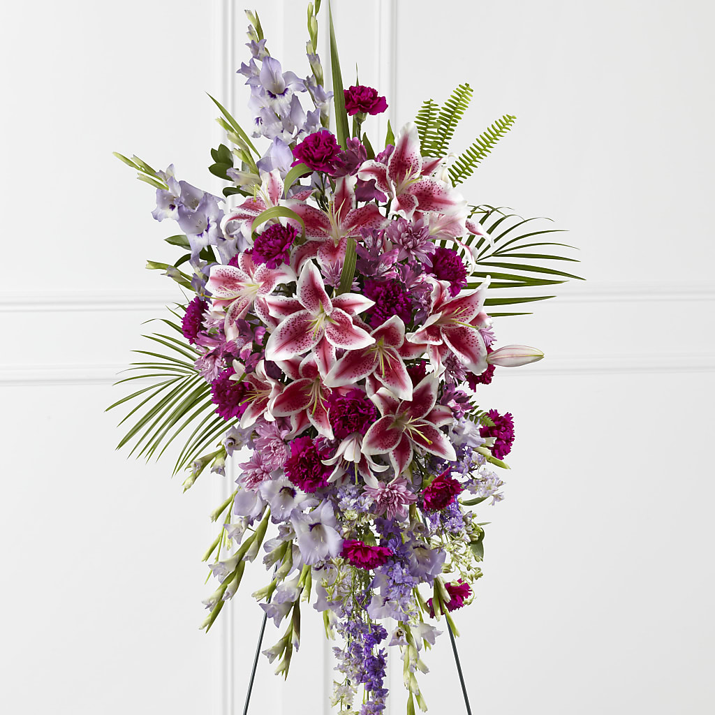 Tender Touch Standing Spray – LA DEANNE'S FLORIST, Cuthbert GA