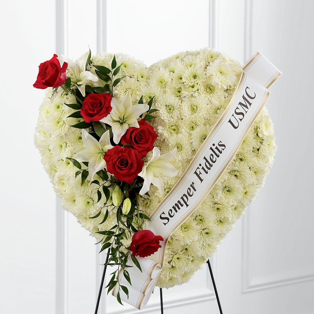 Heartfelt Hero Standing Heart – LA DEANNE'S FLORIST, Cuthbert GA