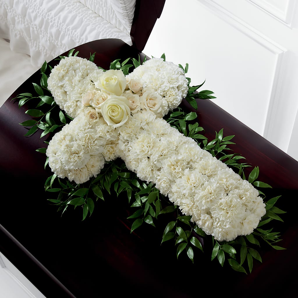Peaceful Memories Casket Spray (Standard) – LA DEANNE'S FLORIST, Cuthbert GA
