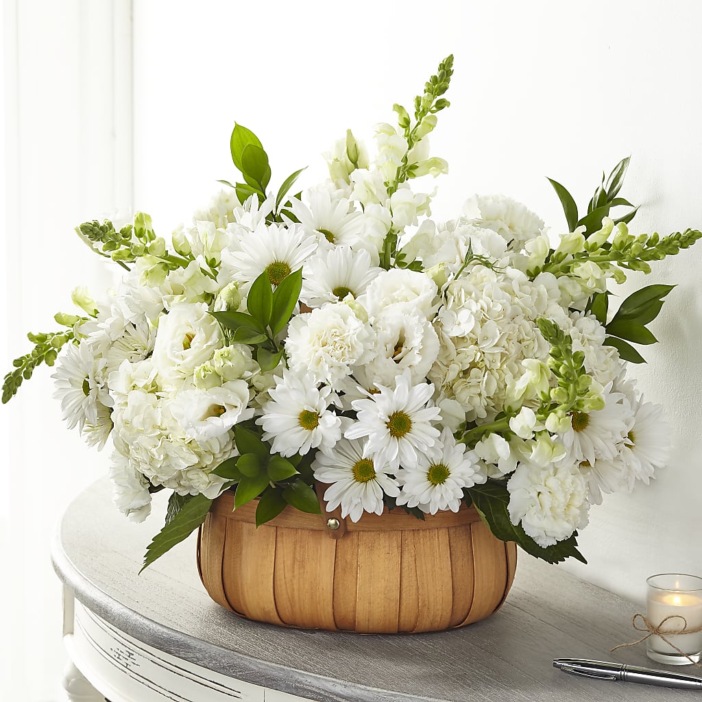 Pure Ivory Basket – LA DEANNE'S FLORIST, Cuthbert GA