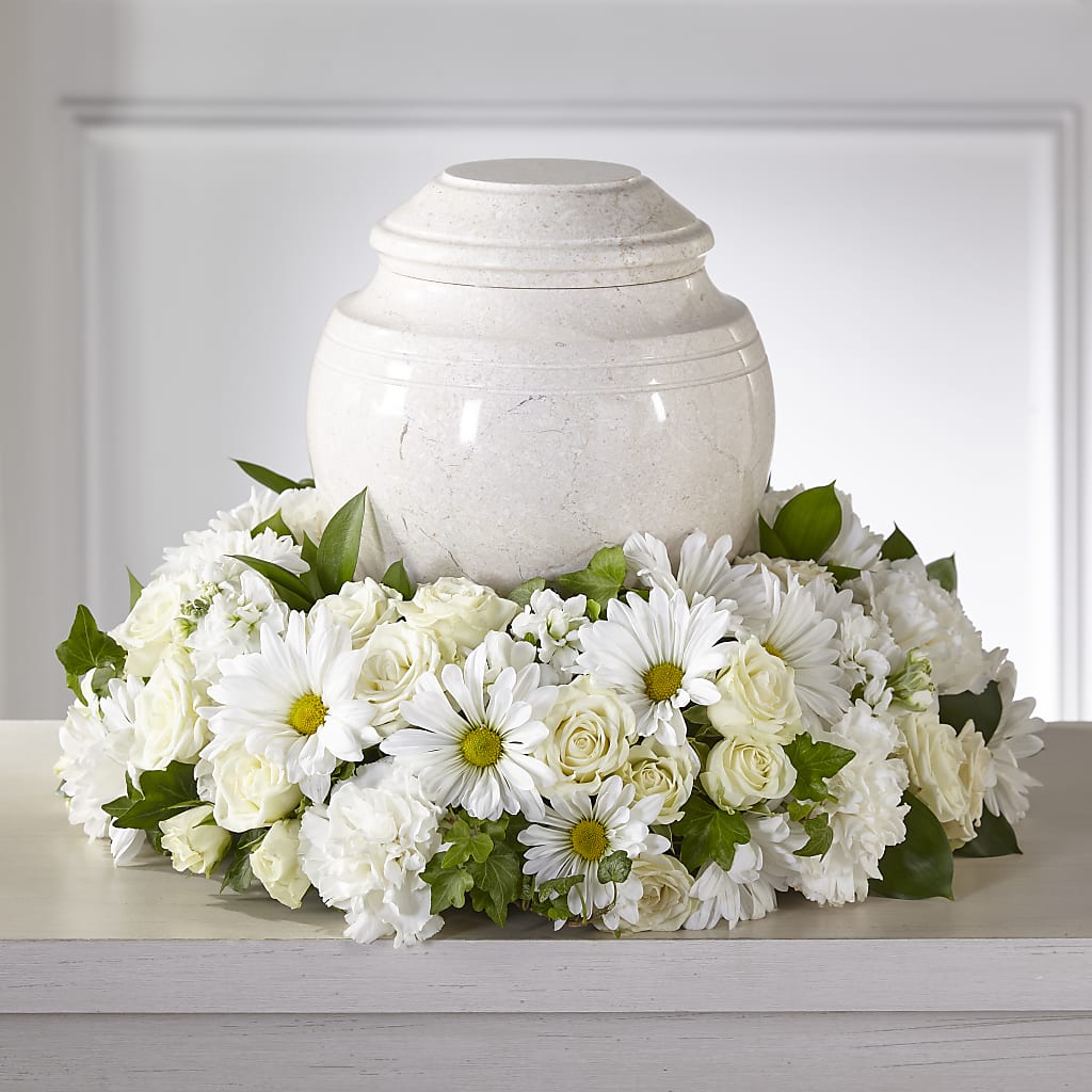 Ivory Gardens Cremation Adornment – LA DEANNE'S FLORIST, Cuthbert GA