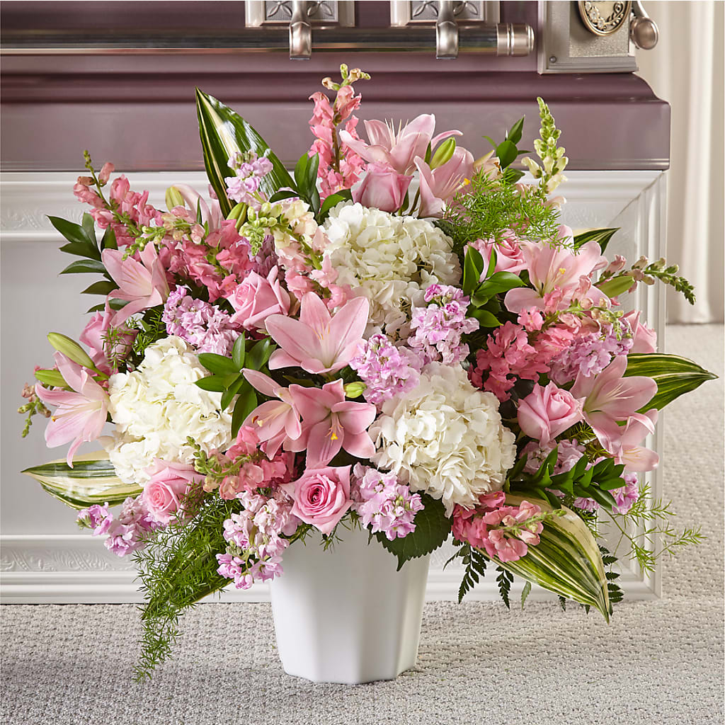 Simply Serene Floor Basket – LA DEANNE'S FLORIST, Cuthbert GA
