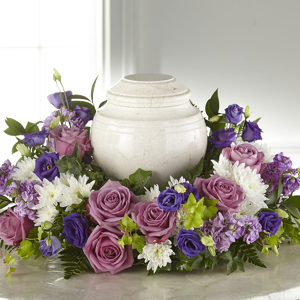 Blooming Sympathy Cremation Adornment – LA DEANNE'S FLORIST, Cuthbert GA