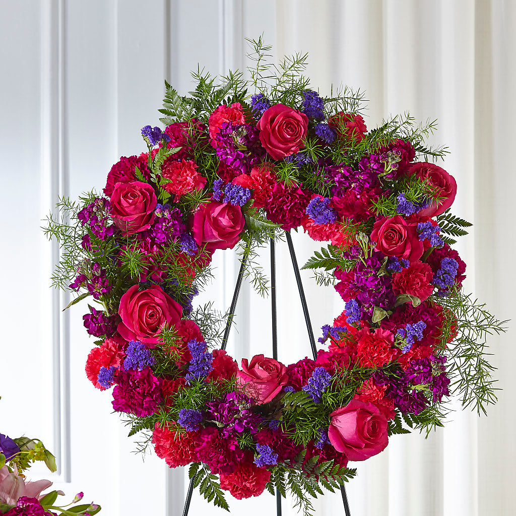 Calming Colors Wreath – LA DEANNE'S FLORIST, Cuthbert GA