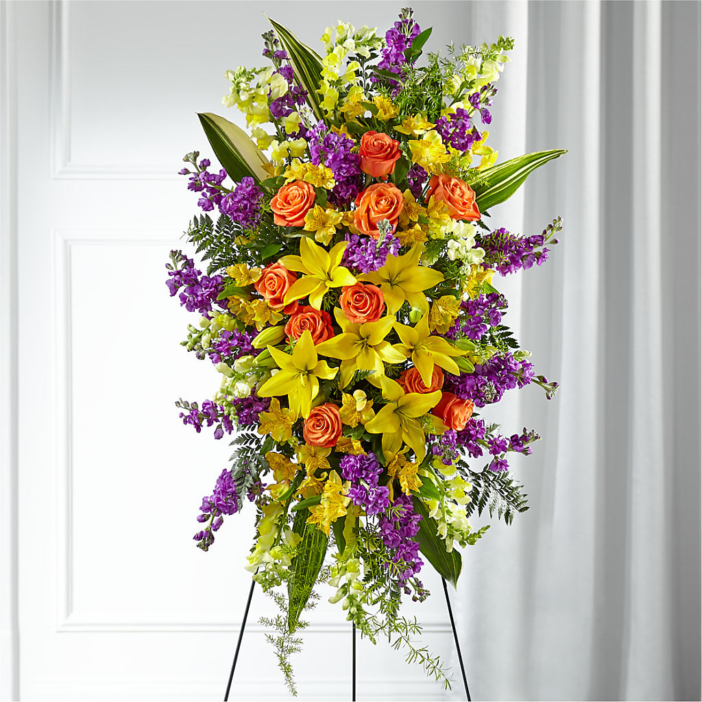 Thoughtful Prayers Standing Spray – LA DEANNE'S FLORIST, Cuthbert GA