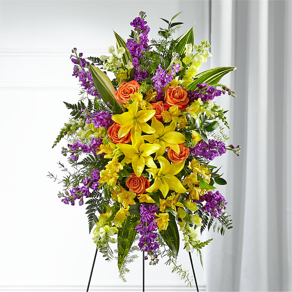 Thoughtful Prayers Standing Spray – LA DEANNE'S FLORIST, Cuthbert GA