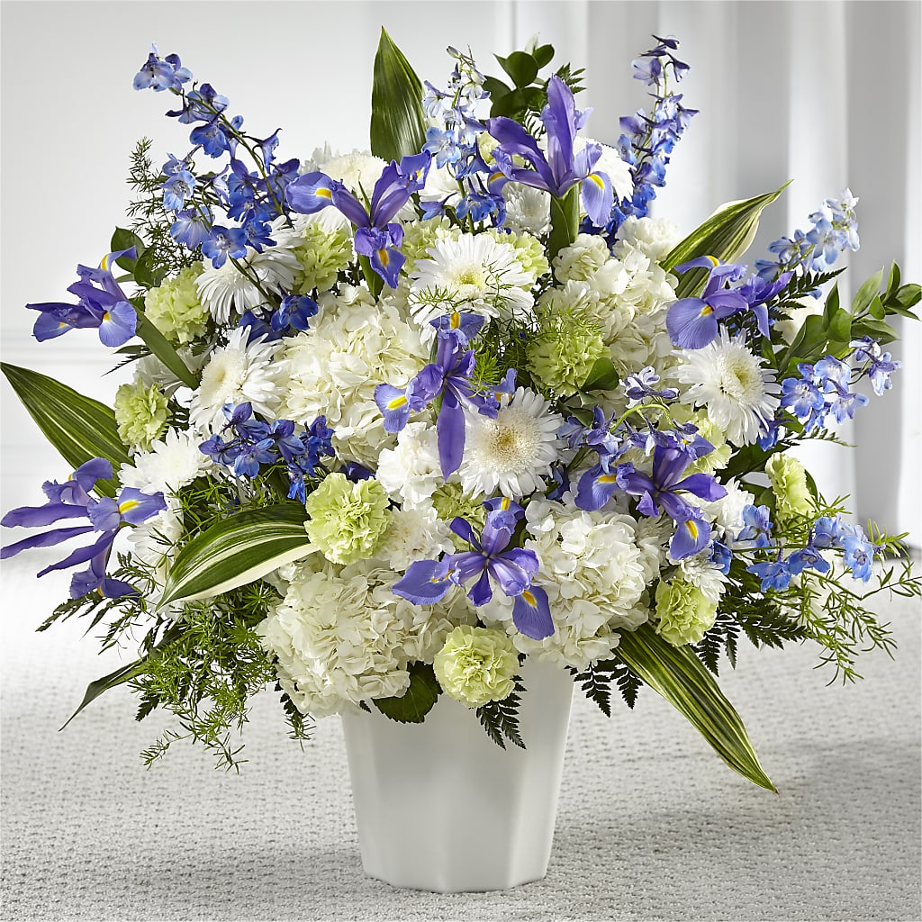 Soft Serenity Floor Basket – LA DEANNE'S FLORIST, Cuthbert GA