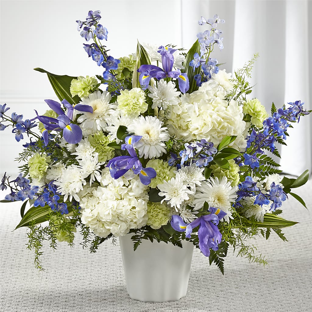 Soft Serenity Floor Basket – LA DEANNE'S FLORIST, Cuthbert GA