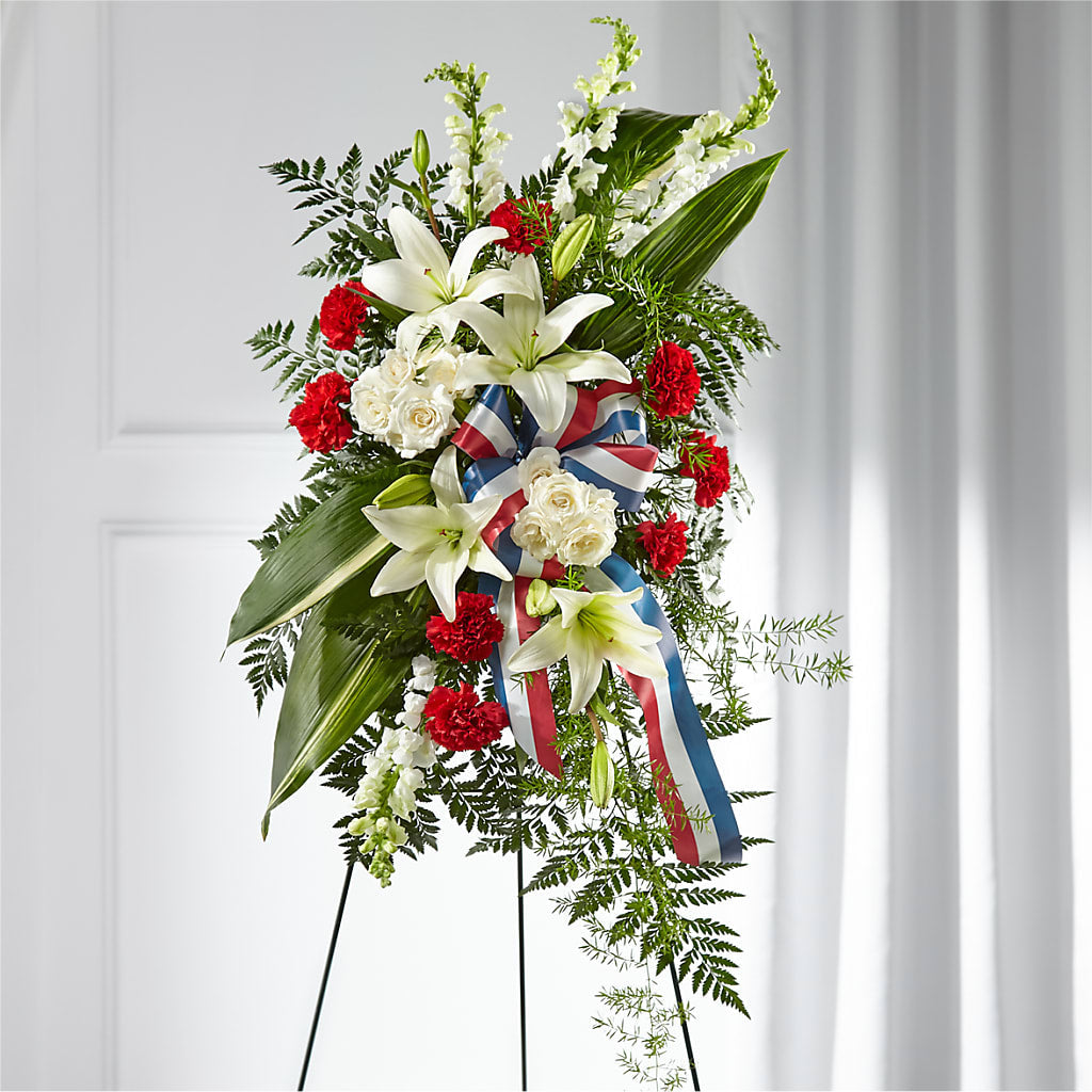 Stars of Life Standing Spray – LA DEANNE'S FLORIST, Cuthbert GA