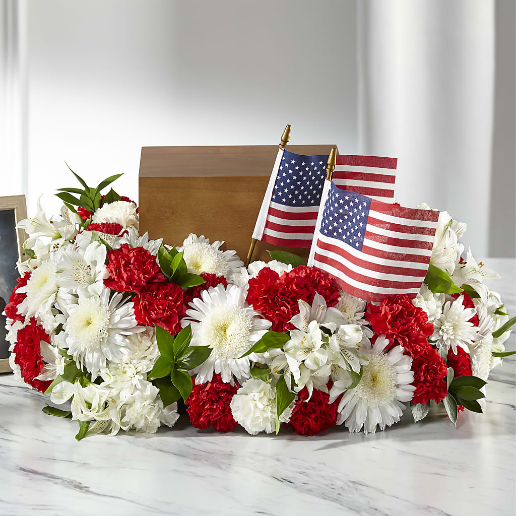 Spirit of Patriotism Cremation Adornment – LA DEANNE'S FLORIST, Cuthbert GA