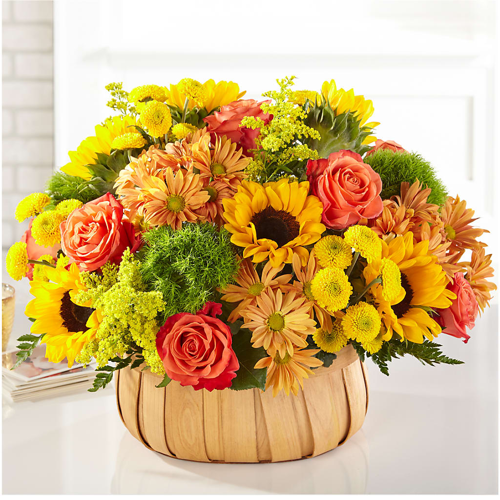 Harvest Sunflower Basket – LA DEANNE'S FLORIST, Cuthbert GA