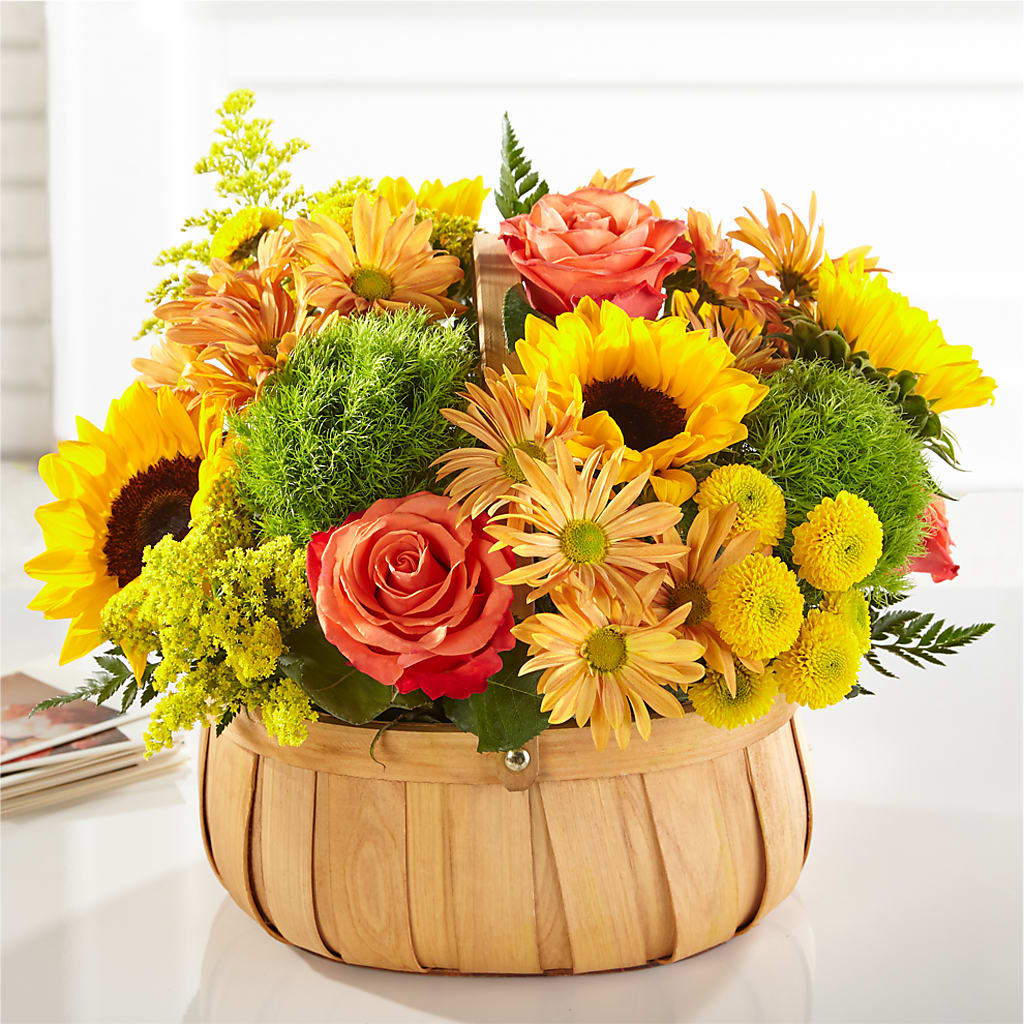 Harvest Sunflower Basket – LA DEANNE'S FLORIST, Cuthbert GA