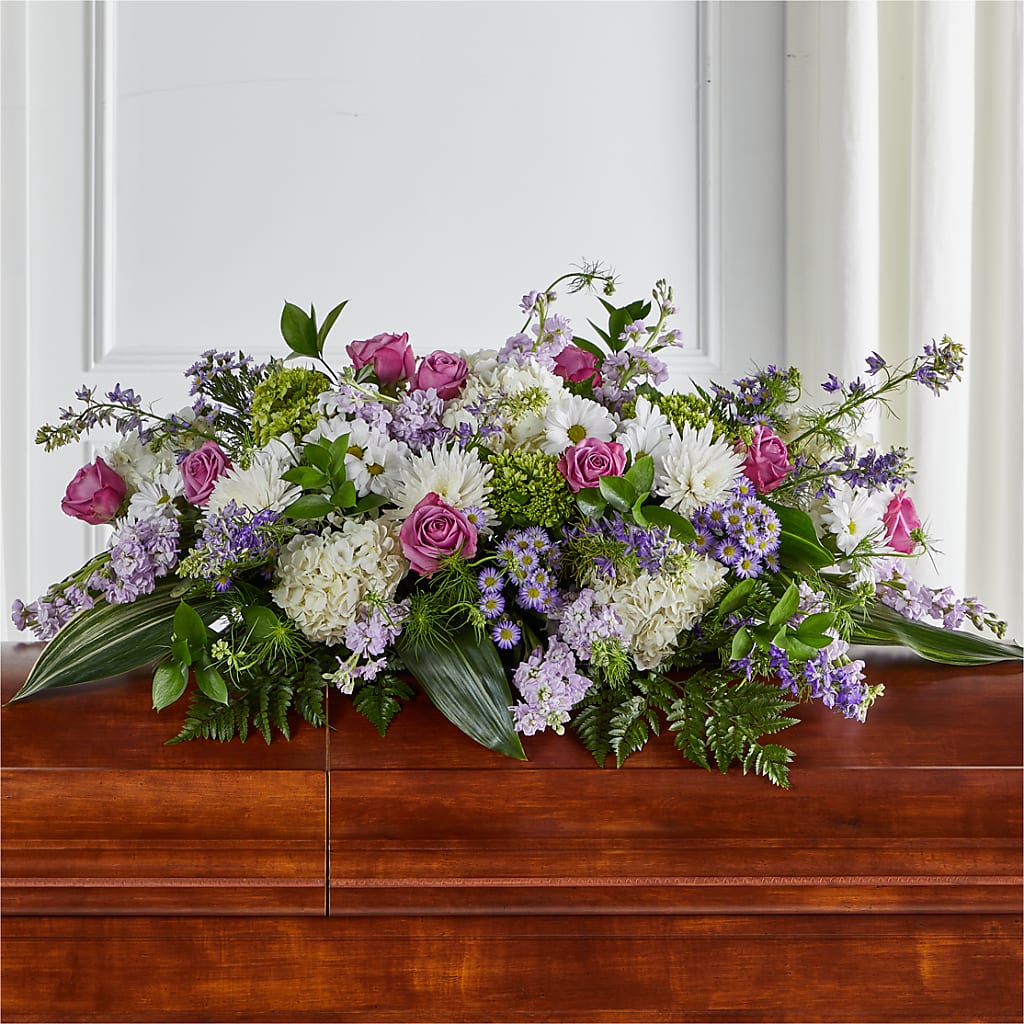 Meadows of Serenity Casket Spray – LA DEANNE'S FLORIST, Cuthbert GA