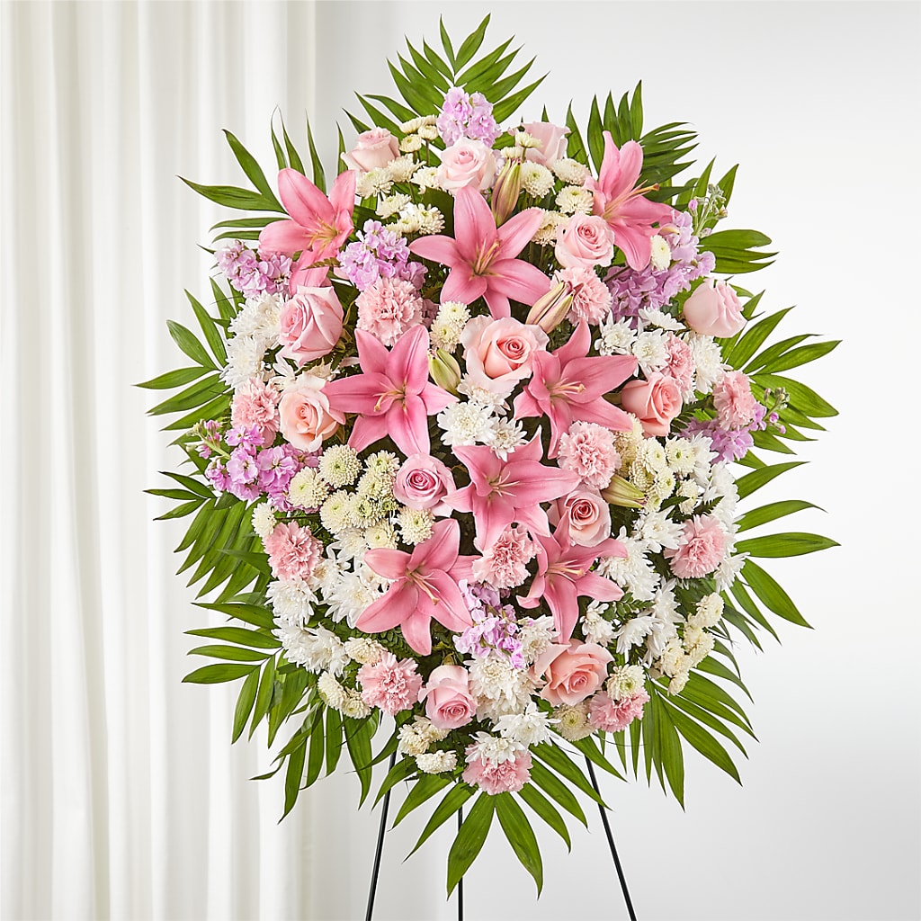 Offering Solace Standing Spray – LA DEANNE'S FLORIST, Cuthbert GA