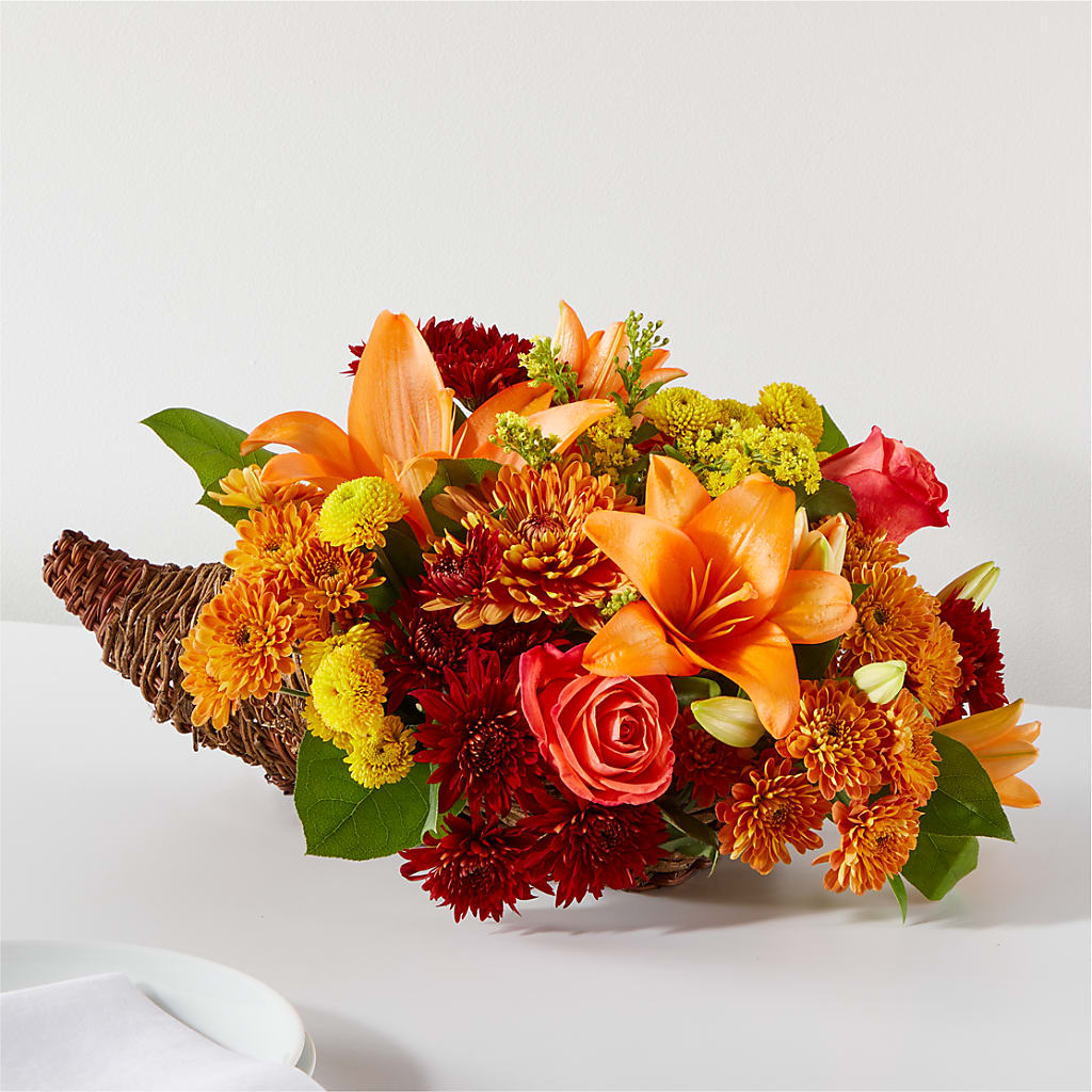 Bouquet of Blessings Cornucopia – LA DEANNE'S FLORIST, Cuthbert GA