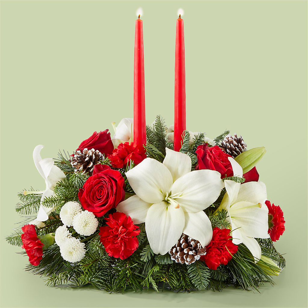 Seasonal Festivities Centerpiece – LA DEANNE'S FLORIST, Cuthbert GA