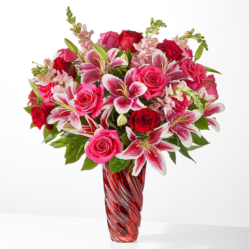 Always You Bouquet with Luxe Swirl Vase – LA DEANNE'S FLORIST, Cuthbert GA
