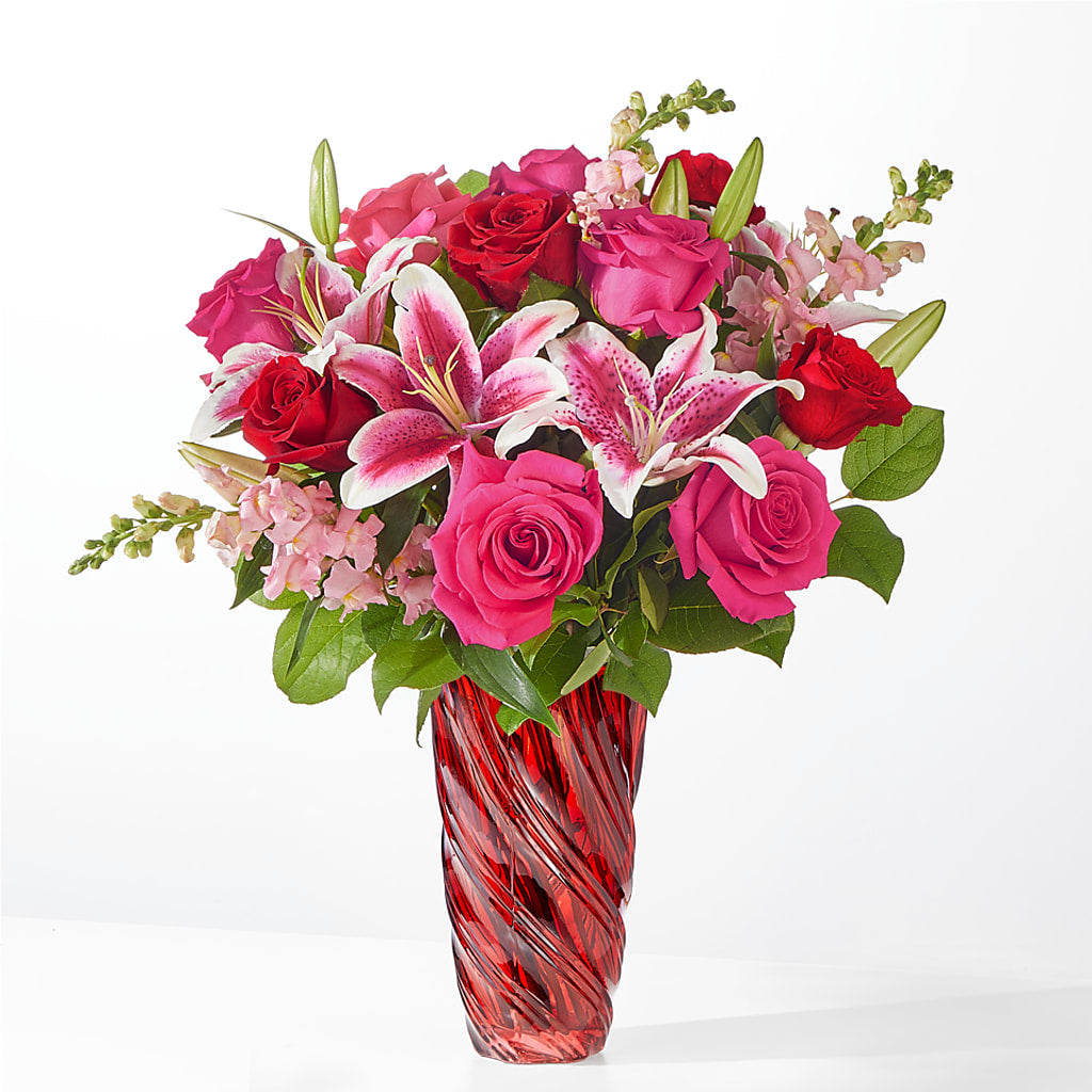 Always You Bouquet with Luxe Swirl Vase – LA DEANNE'S FLORIST, Cuthbert GA