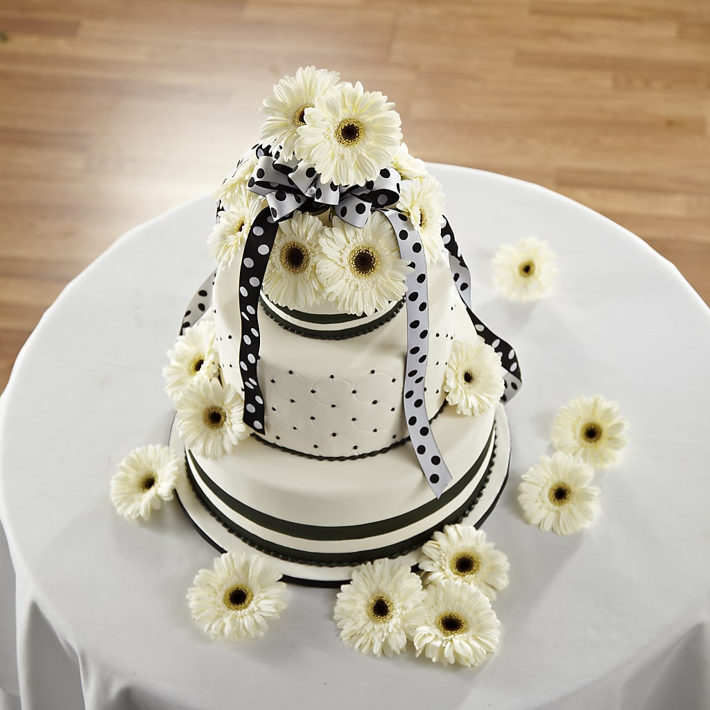 Simple Sophistication Cake Décor – LA DEANNE'S FLORIST, Cuthbert GA
