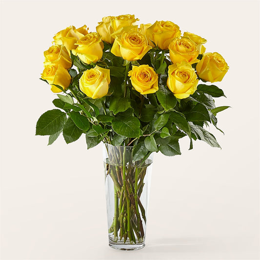 Long Stem Yellow Rose Bouquet – LA DEANNE'S FLORIST, Cuthbert GA