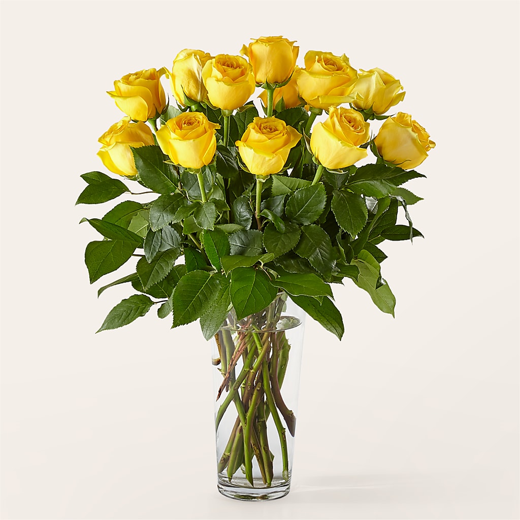 Long Stem Yellow Rose Bouquet – LA DEANNE'S FLORIST, Cuthbert GA