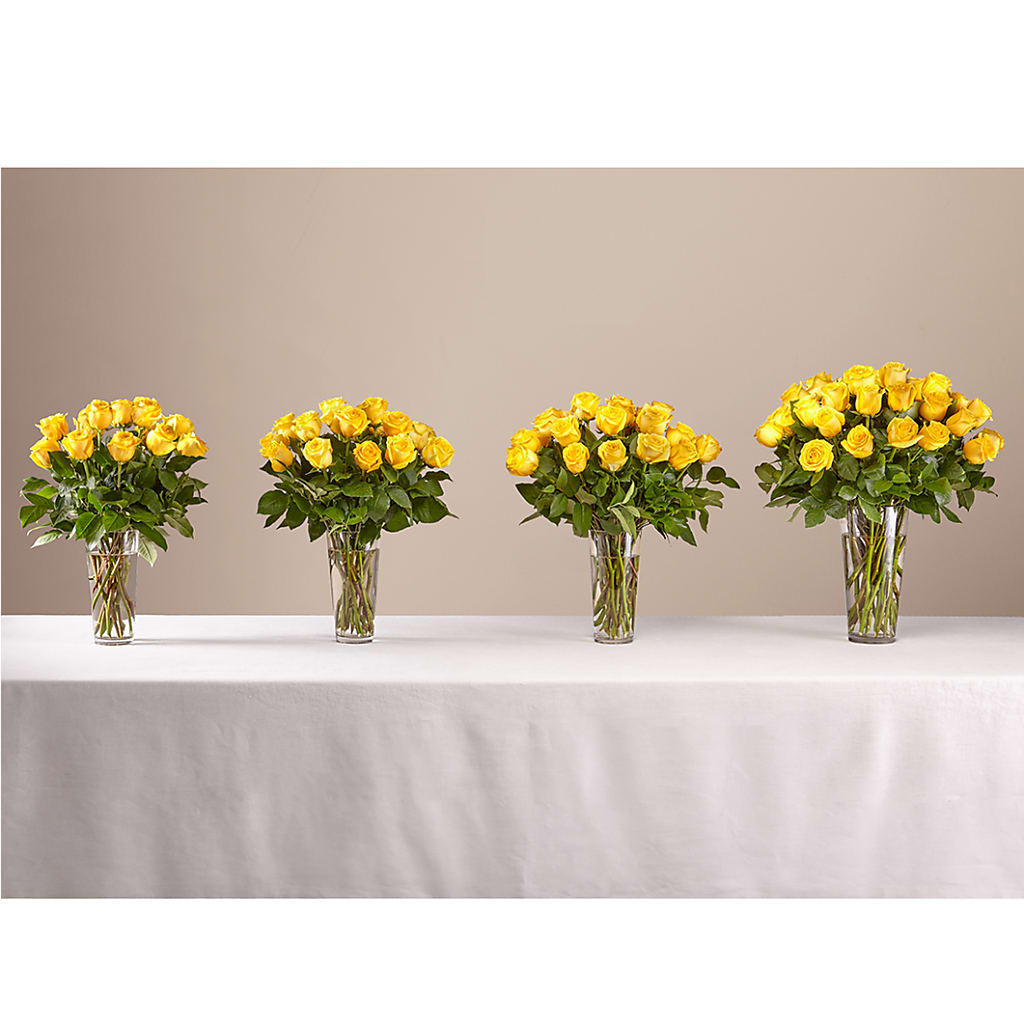 Long Stem Yellow Rose Bouquet – LA DEANNE'S FLORIST, Cuthbert GA