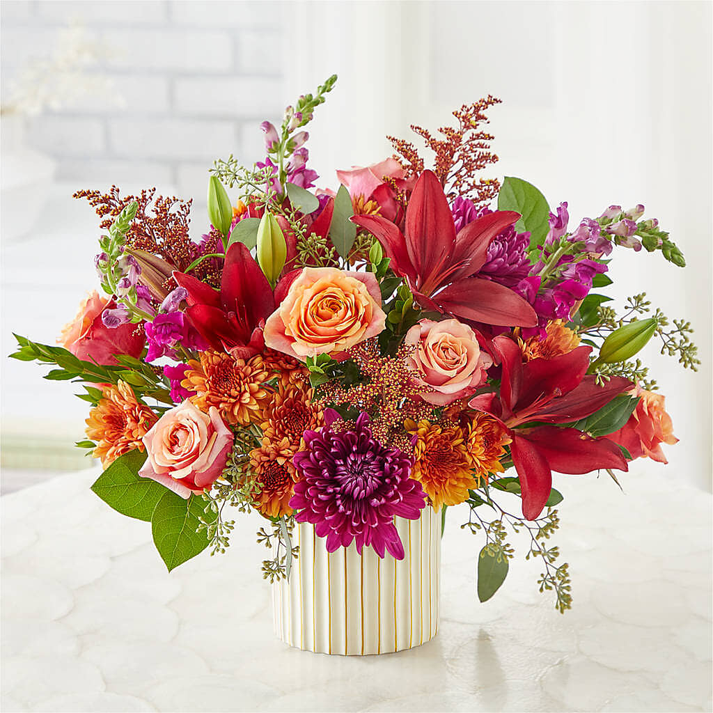 Burgundy Landscape Bouquet – LA DEANNE'S FLORIST, Cuthbert GA