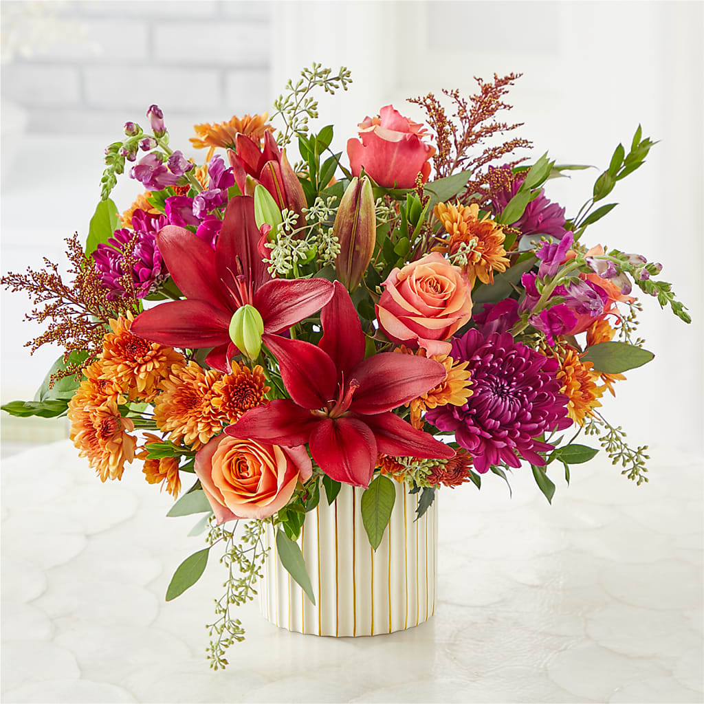Burgundy Landscape Bouquet – LA DEANNE'S FLORIST, Cuthbert GA