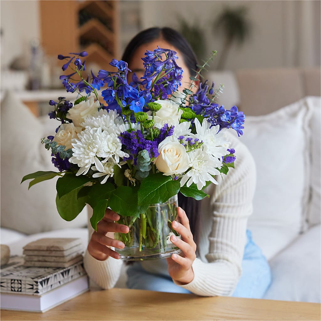 Cerulean Waves Bouquet – LA DEANNE'S FLORIST, Cuthbert GA