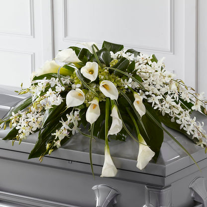 Angel Wings Casket Spray – LA DEANNE'S FLORIST, Cuthbert GA