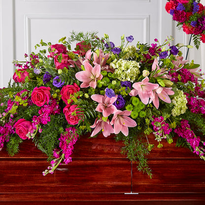 Radiant Tribute Casket Spray – LA DEANNE'S FLORIST, Cuthbert GA