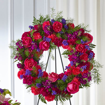 Calming Colors Wreath – LA DEANNE'S FLORIST, Cuthbert GA