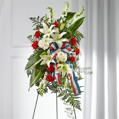 Stars of Life Standing Spray – LA DEANNE'S FLORIST, Cuthbert GA