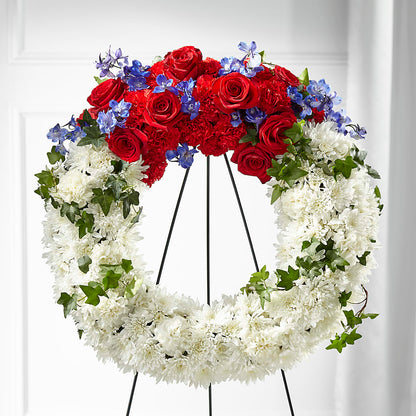 Patriotic Passion Wreath – LA DEANNE'S FLORIST, Cuthbert GA