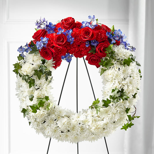 Patriotic Passion Wreath – LA DEANNE'S FLORIST, Cuthbert GA