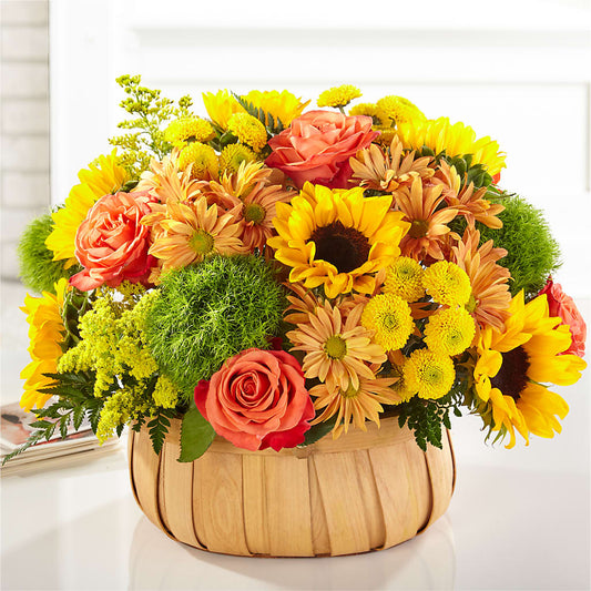Harvest Sunflower Basket – LA DEANNE'S FLORIST, Cuthbert GA