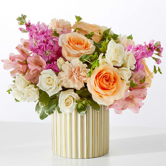 Paradise Bouquet with Ivory Vase – LA DEANNE'S FLORIST, Cuthbert GA