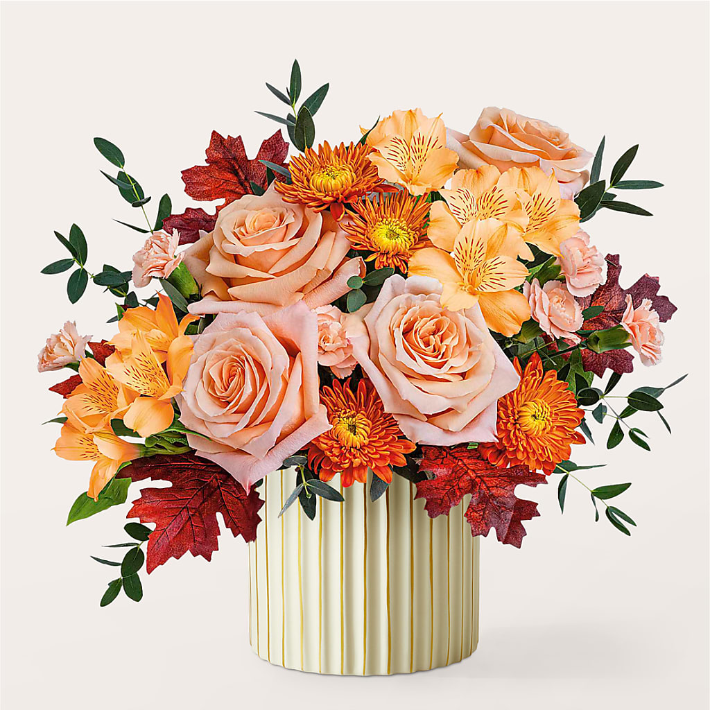 Spiced Latte Bouquet with Ivory Vase – LA DEANNE'S FLORIST, Cuthbert GA