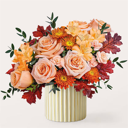 Spiced Latte Bouquet with Ivory Vase – LA DEANNE'S FLORIST, Cuthbert GA